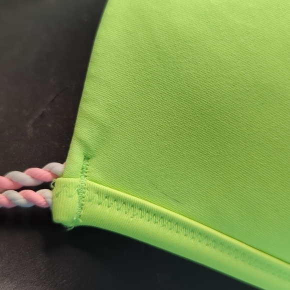VICTORIA'S Secret Bikini Top Neon Green Push-up 32DD - Picture 4 of 5